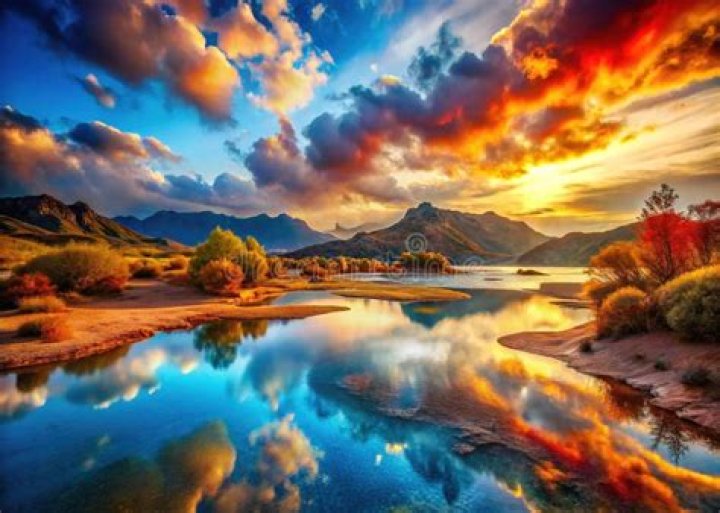 A Crimson Symphony Of Nature