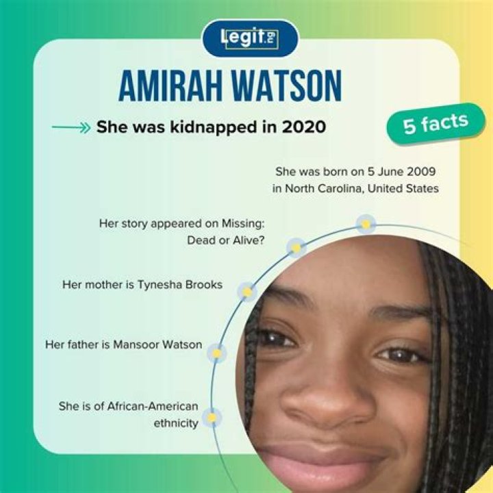 Discoveries In The Amirah Watson Missing Person Case