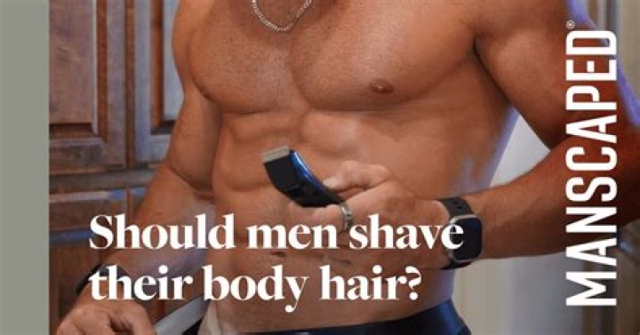 Do male models shave body hair?