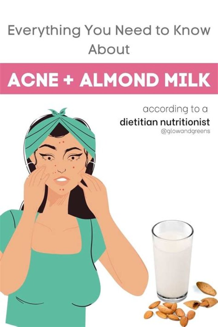 Does almond milk give you acne?