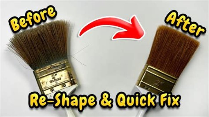 How do you remove brush marks from paint?