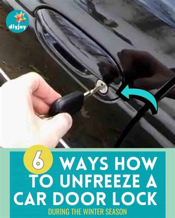 How do you unfreeze a car door with rubbing alcohol?