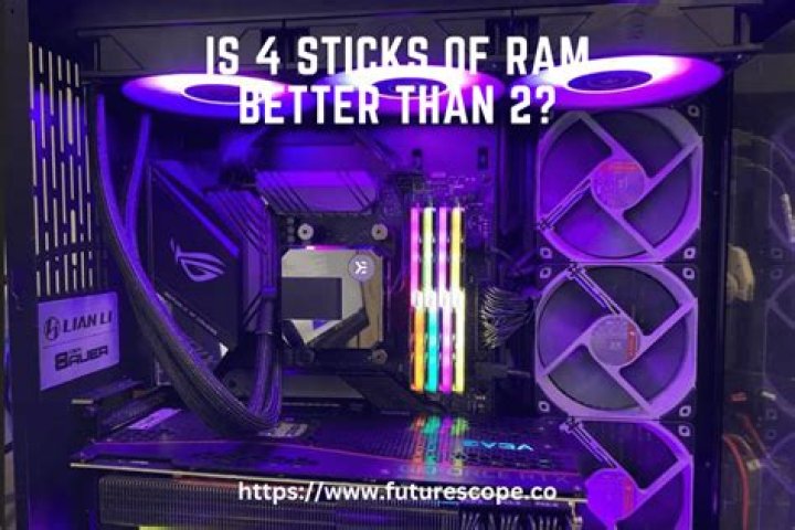 Is 4 sticks of RAM better than 2?