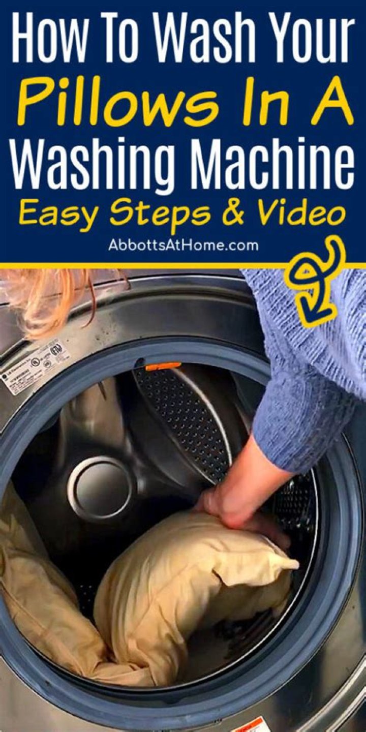 Is it OK to wash pillows in the washing machine?