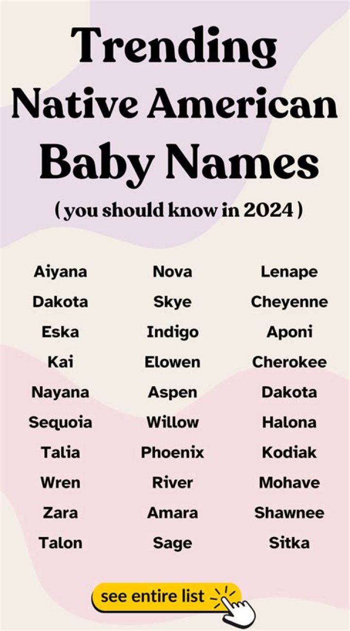 Top-Rated Native American Baby Names: A Guide To Meaningful And Unique Monikers