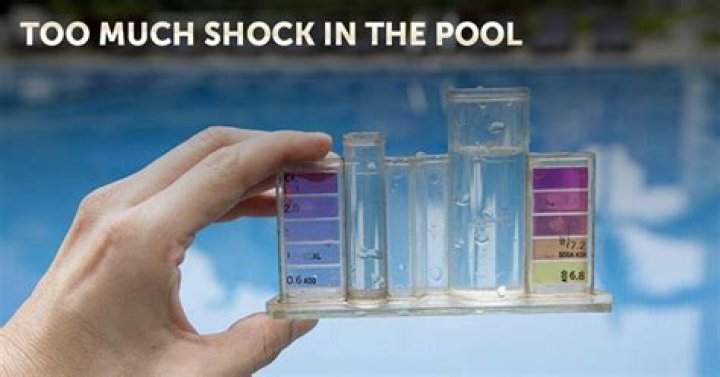 What happens if you put too much shock in a pool?