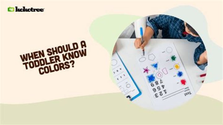 When should toddler learn colors?