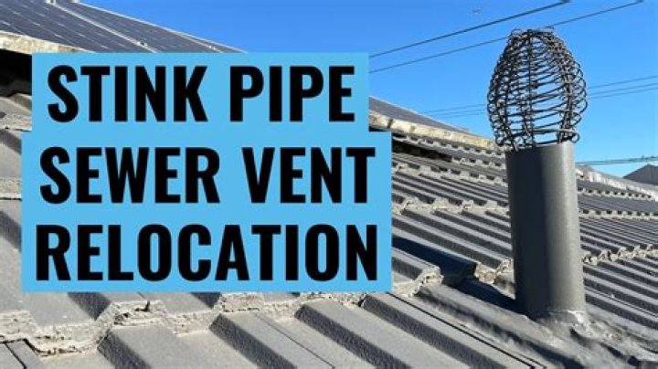 Where is a stink pipe located?